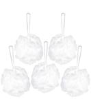 BRUBAKER Cosmetics - 5x Peeling or Massage Sponge Bath Sponge Shower Sponge with Hanger - White - Buy Online on SooperMarket.com