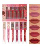 6-Piece Nude Matte Liquid Lipstick Set - Long Lasting, Waterproof Lip Gloss for Women - Gift for Makeup Enthusiasts - Set D - Buy Online on SooperMarket.com