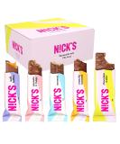NICKS Chocolate Favourite Mix Box Keto Snack Bars No Added Sugar Gluten Free Candy Low carb Sweets (12 x Chocolates) - Buy Online on SooperMarket.com