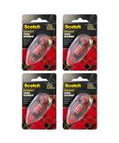 Scotch 3M Scotch Double Sided Adhesive Roller 7 mm x 8 m Red 4 Pack - Buy Online on SooperMarket.com