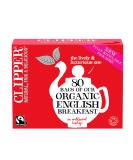 Clipper Fairtrade Organic English Breakfast Tea Bags | Black Tea Bags | Natural Unbleached Plant-Based Biodegradable & Sustainable Teabags | Eco Conscious Non GM & Fair Trade Tea (80 Teabags) Single - Buy Online on SooperMarket.com
