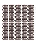 50 Pieces Dark Brown Hair Extensions Clips - 28mm 9-Teeth Rubber Metal Snap Clips for Wigs - Buy Online on SooperMarket.com
