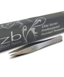 Zizzili Basics Elite Series Pointed Tweezers - Sharp Precision Tips + Surgical Grade Stainless Steel Tweezer for Professional Eyebrow and Facial Hair Removal Satin Finish - Buy Online on SooperMarket.com