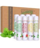 8-Pack Lip Balm Gift Set by Naturistick. Assorted Flavors. 100% Natural Ingredients. Best Beeswax Chapsticks for Dry, Chapped Lips. Made in USA for Men, Women and Children Variety 8 Count (Pack of 1) - Buy Online on SooperMarket.com