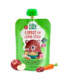 Organic Halal Baby Food Pouches - Stage 2 Carrot Lamb Puree 12x130g for 7+ Months - Buy Online on SooperMarket.com