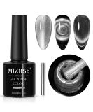 Buy MIZHSE 9D Cat Eye Gel Nail Polish - Silver Magnetic Gel for Stunning Holographic Galaxy Effect | Soak Off Nail Art for DIY Manicure at Home - Buy Online on SooperMarket.com