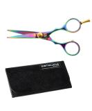 Titanium 4.5 inch Moustache & Beard Trimming Scissors for Men - Grooming Essential - Buy Online on SooperMarket.com