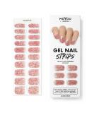 MOYOU LONDON Semi Cured Gel Nail Strips 20 Pc. Gel Wraps for Nails Get 1 Free UV Lamp when you Get 3 or More Easy Apply & Remove for Salon-Quality Manicure -Glitter punch - Buy Online on SooperMarket.com