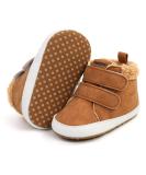 RVROVIC Baby Boys Girls Anti-Slip Sneakers Soft Ankle Boots Toddler First Walkers Newborn Crib Shoes 6-12 Months A1 Brown - Buy Online on SooperMarket.com