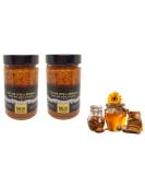 Pure Greek Honey with Pollen and Propolis | 500g (2 x 250g) | The Antioxidant Superfood | Unpasteurized unheated unprocessed | Loaded with Important Nutrients - Buy Online on SooperMarket.com