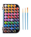 Upgraded 48 Colors Watercolor Paint  Washable Watercolor Paint Set with 3 Paint Brushes and Palette  Non-toxic Water Color Paints Sets for Kids  Adults  Beginners and Artists  Make Your Painting Talk - Buy Online on SooperMarket.com