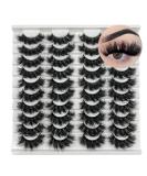 20 Pairs Dramatic 25MM Fluffy Mink Eyelashes Wholesale Pack by TIKILEY - Reusable and Long Bottom Lashes - Buy Online on SooperMarket.com