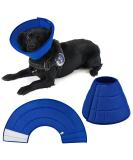 Breathable Mesh Elizabethan Collar Size 6 Blue - Adjustable E-collar for Dogs, Cats, Rabbit - Quicker Healing, Anti-Bite/Lick - Easy Eat/Drink - Buy Online on SooperMarket.com