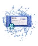 Pura ko flusable moisture paper 1 pack (40 towels) 100% plastic -free 99% water sensitive and nourishing wet wipes certified "fine to flush" biodegradable vegan 40 pieces (1 Pack) - Buy Online on SooperMarket.com