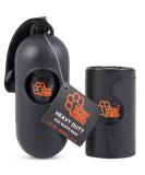 Tuff Pets Dog Poop Bag Holder - Poo Bag Holder Made From Bamboo - 1 Roll of Tuff Pets Poo Bags (10 Bags) Included - Dog poop bag Dispenser - Works With Any Poo Bag Rolls - Buy Online on SooperMarket.com