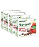 Sprout Organic Baby Food Stage 4 Toddler Fruit Snacks - Red Fruit Beet & Berry Crispy Chews (20 Pack) - Buy Online on SooperMarket.com