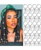 NAISKA 20PCS Butterfly Hair Clips Dreadlock Accessories Hair Jewelry for Women Braid Hair Cuffs Charms Rings Braid Clips Golden Butterfly Hair Accessories (Silver) - Buy Online on SooperMarket.com