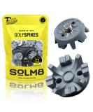 SOLM8 Screw-in Spikes Replacement for Golf Shoes & Cricket Spikes | Easy to Install Metal Threading | 1/4 Inch Size (23 Count + 1 Spanner) - Buy Online on SooperMarket.com