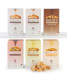 Gusta Authentic Biscotti Variety Pack from Tuscany, Italy - 6 Original Two Bites Size - All Natural Ingredients - Fresh Italian Dessert Treats - 3.3lb - Buy Online on SooperMarket.com
