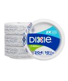 Dixie 10 Inch Paper Plates Dinner Size Printed Disposable Plate 204 Count (3 Packs of 68 Plates) White - Buy Online on SooperMarket.com