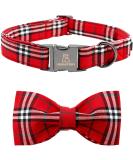 Shop Lionheart Glory Christmas Checkered Dog Collar & Bowtie - Adjustable & Comfortable for Medium Dogs - Ideal Holiday Accessory - Buy Online on SooperMarket.com