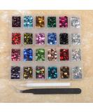 6800+PCS Mixed Sizes Hotfix Rhinestones Crystal Kit for DIY Shoes, Clothes & Bags - Includes Tweezers and Picking Pen - 22 Colors Available - Buy Online on SooperMarket.com