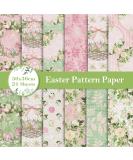 Whaline Vintage Easter Pattern Paper - 24 Sheets, Double-Sided Scrapbook Paper for Card Making & Photo Decor - 30x30cm - Buy Online on SooperMarket.com