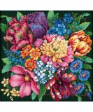 Dimensions Needlepoint Kit, Floral Splendor, 14'' x 14'',Red - Buy Online on SooperMarket.com