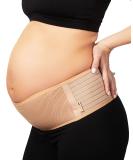 AZMED Maternity Belly Band for Pregnant Women - Pregnancy Support Belt for Abdomen, Pelvic, Waist & Back Pain Relief - Adjustable Maternity Belt for All Stages of Pregnancy & Postpartum - Beige - Buy Online on SooperMarket.com