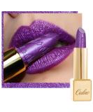 Oulac lipstick metallic gloss finish violet glitter lipstick with a long-lasting 3D gloss intense color creamy and moist formula vegan & cruelty-free 4.3g (16) Royal Sash Purple - Buy Online on SooperMarket.com