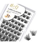 Cluster lashes 72 Clusters B&Q Lash Clusters C D Curl Individual Cluster Lashes Mega Volume Eyelash Clusters DIY Lash Extensions Soft Fluffy Cluster Eyelash Extensions (NM-D-8-16MIX) D-8-16 MIX B 02 - Buy Online on SooperMarket.com