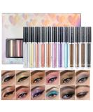 12 Colors Liquid Glitter Eyeshadow Set, Multi-dimensional Metallic Glitter Shimmer Smokey Eye Looks Waterproof Long Lasting Quick-Drying Sparkling Eye Shadow Makeup Kits Set B - Buy Online on SooperMarket.com
