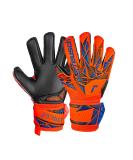 Reusch Unisex Youth Attrakt Silver Junior Goalkeeper Gloves - Size 6 | Orange-Blue-Black - International Shipping Available - Buy Online on SooperMarket.com