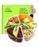 Dried Fruit & Nuts Gift Basket with Green Ribbon - Holiday Gourmet Bouquet for Birthday & Christmas - Kosher Snack Box for Men & Women - 4 Assortments - Buy Online on SooperMarket.com