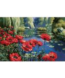 Dimensions Needlepoint Kit, Lakeside Poppies, 16" x 11" - Buy Online on SooperMarket.com