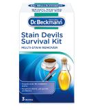Dr. Beckmann Stain Devils Survival Kit - 2 x 50ml, 1 x 50g Stain Remover Set - Buy Online on SooperMarket.com