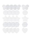 Mironey Mesh Plastic Canvas Kits - 25 Pieces, 5 Shapes - Blank Mesh Sheets for Embroidery, Craft Knitting Tools - Round, Flower, Butterfly, Star, Heart - Buy Online on SooperMarket.com