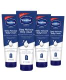 Vaseline Intensive Care Body Cream Deep Moisture 4 pk with Healing Petroleum Jelly & Vitamin E Rich & Smooth for Dry Skin 9 oz - Buy Online on SooperMarket.com