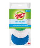 Scotch-Brite Non-Scratch Plastic Scrubbing Pads - Gentle on Dishes, Tough on Grime | Pack of 3 - Buy Online on SooperMarket.com