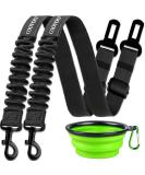 COOYOO Retractable Dog Seat Belt Set - Adjustable, Heavy Duty & Durable Safety Harness for Dogs - Buy Online on SooperMarket.com