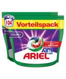 Ariel Detergent Pods All-in-1 - 104 Loads Powerful Stain Removal Color+ | International Shipping Available - Buy Online on SooperMarket.com
