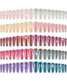 240 Extra Long Aurora Pattern Ballerina Coffin False Nails - Solid Color Full Cover Fake Nails for DIY Nail Salon - Buy Online on SooperMarket.com