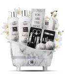 Spa Gifts for Women | White Orchid Bath & Body Gift Set | Self Care Spa Kit with Nail Kit Bath Bombs & More | Perfect Gifts for Mom Girlfriend & Special Occasions - Buy Online on SooperMarket.com