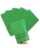 Gjinxi 5-Piece Korean Peeling Gloves - Exfoliating Medium Green Gloves for Deep Clean and Dead Skin Removal - Buy Online on SooperMarket.com
