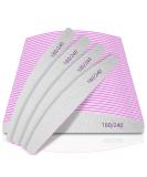 50Pcs Professional Nail Files 180/240 Grit for Acrylic, Gel, Thick Nails - Washable & Reusable Double-sided Emery Board for Natural Nails - Buy Online on SooperMarket.com