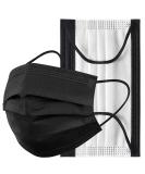 Assacalynn Disposable Face Masks 4 Layers - 2022 Upgrade, 50PCS Black Mask with White Inside - Breathable, Comfortable Flat Elastic Ear Bands - Pack of 50 - Buy Online on SooperMarket.com