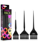 Framar Family Hair Color Brush Set - Hair Dye Brush Kit, Hair Coloring Brush, Hair Dying Brush to Apply Hair Color, Hair Color Brushes Bulk, Hair Tint Brush, Tint Brushes For Hair Color - 3 Pack - Buy Online on SooperMarket.com