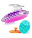Exfoliating Brush For Razor Bumps and Ingrown Hair Treatment, Silicone Face Scrubbers, Face and Body Exfoliator Set - Perfect for Dry Brushing, by Dylonic - Buy Online on SooperMarket.com