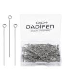 DADIFEN 304 Stainless Steel Eye Pins 40mm 200pcs/Box - DIY Jewelry Making Supplies for Earrings, Necklaces, and Bracelets - Buy Online on SooperMarket.com