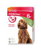 Beaphar | FIPROtec Spot-On for Large Dogs (20 40kg) | Kills Fleas & Ticks | Vet Strength Treatment | 6 Pipettes - Buy Online on SooperMarket.com